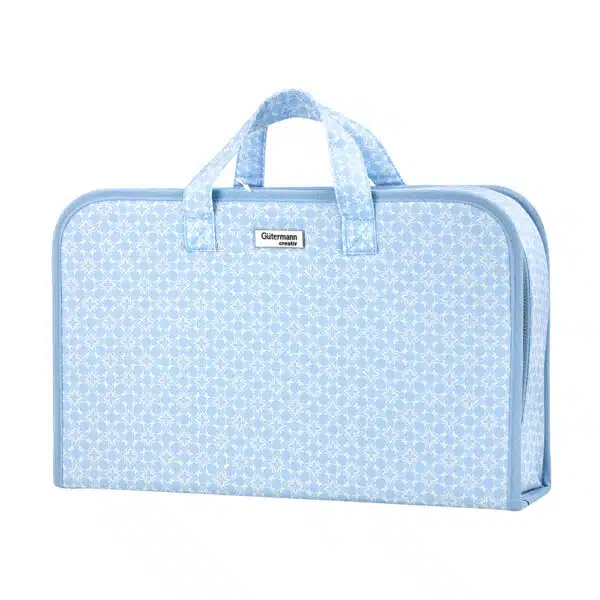 GUTERMANN X BIRCH BLOOMS CARRY ALL STORAGE CASE Ornate Tile Blue