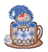 Design Works 2065 Hot Cocoa Snowman Plastic Cross Stitch Kit