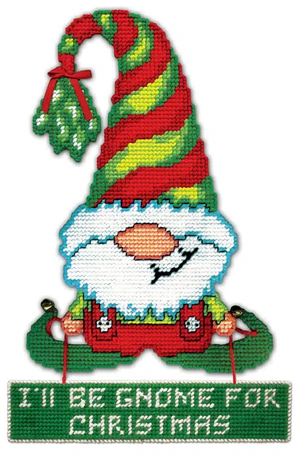 Design Works 3192 Mistletoe Elf Plastic Cross Stitch Kit