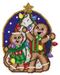 Design Works 3610 Gingerbread Couple Plastic Cross Stitch Kit