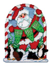 Design Works 3630 Santa Ho-Ho-Ho Plastic Cross Stitch Kit