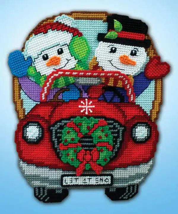 Design Works 3635 Winter Drive Plastic Cross Stitch Kit