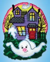 Design Works 3704 Haunted House Plastic Cross Stitch Kit