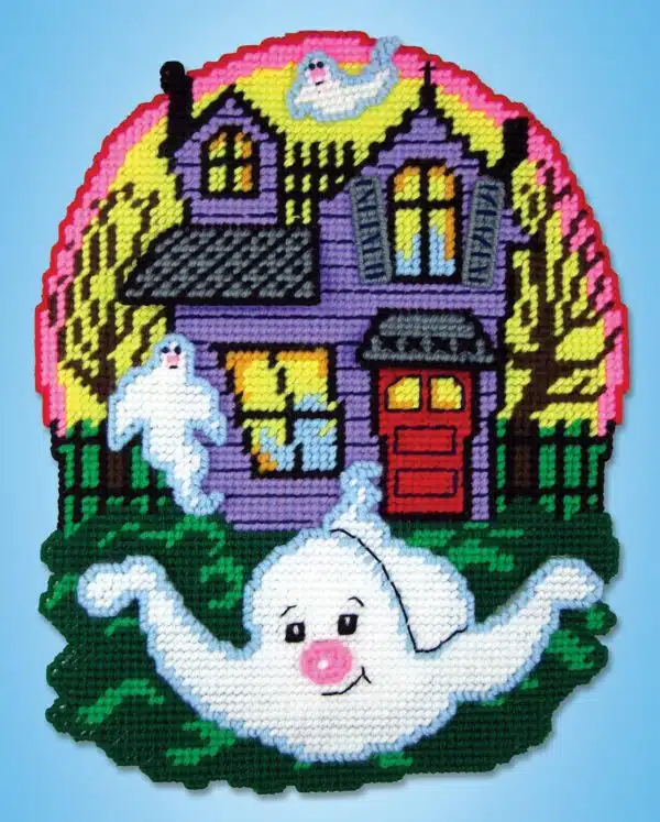 Design Works 3704 Haunted House Plastic Cross Stitch Kit