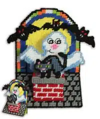 Design Works 3772 Spooky Rooftop Plastic Cross Stitch Kit