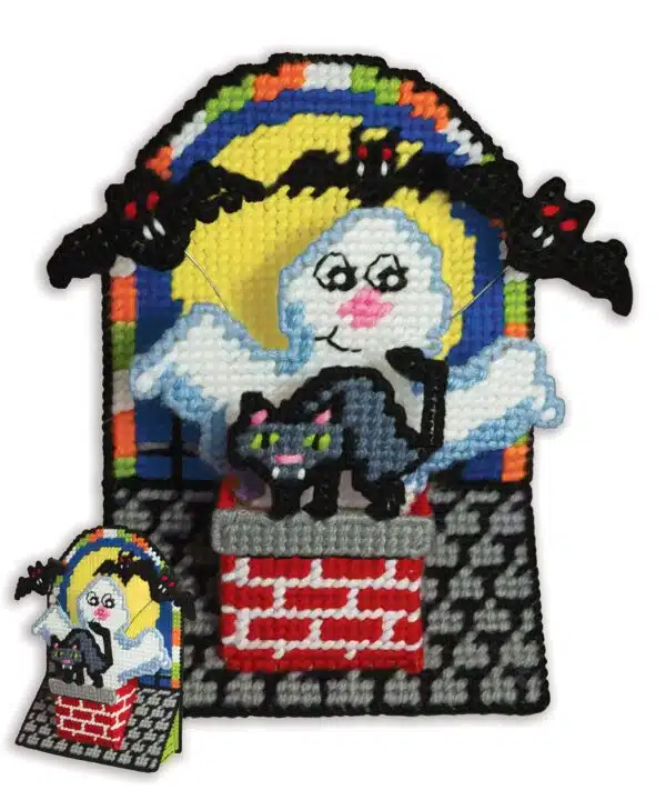 Design Works 3772 Spooky Rooftop Plastic Cross Stitch Kit