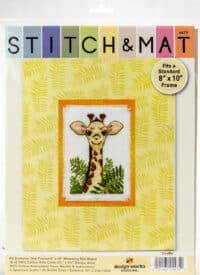 GIRAFFE Cross Stitch & Mat #4475 by Design Works Crafts Inc