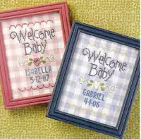 Welcome Baby Cross Stitch Pattern Lizzie Kate
