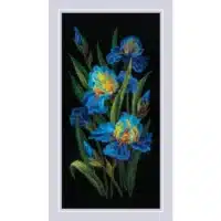 Riolis 2346 Beautiful Irises Cross Stitch Kit with Aida fabric