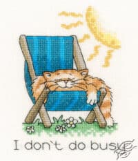 Heritage Crats I Don't Do Busy Cross Stitch Kit