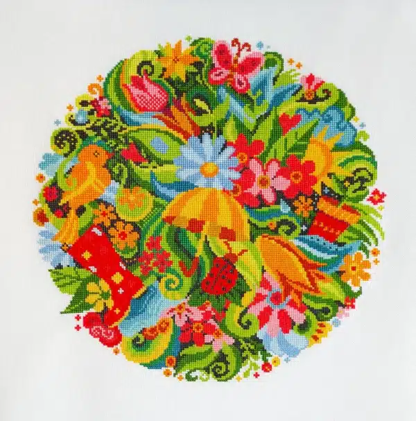 Artmishka Spring Cross Stitch Chart Hard Copy