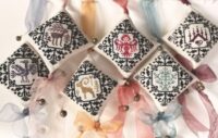 Ink Circles Swedish Neat Bells Cross Stitch Chart Hard Copy