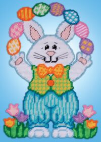Design Works 2254 Juggling Bunny Plastic Cross Stitch Kit