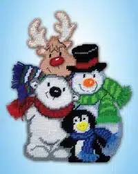 Design Works 3634B Winter Pals Plastic Cross Stitch Kit