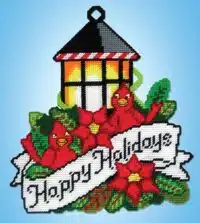 Design Works 3688 Happy Holiday Lantern Plastic Cross Stitch Kit