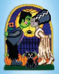 Design Works 3702 Monster Love Plastic Cross Stitch Kit