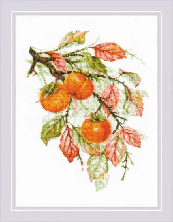 Sunny Persimmon Riolis 1988 Cross Stitch Kit (Now Discontinued)