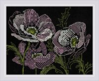 Lace Poppies Riolis 1991 Cross Stitch Kit