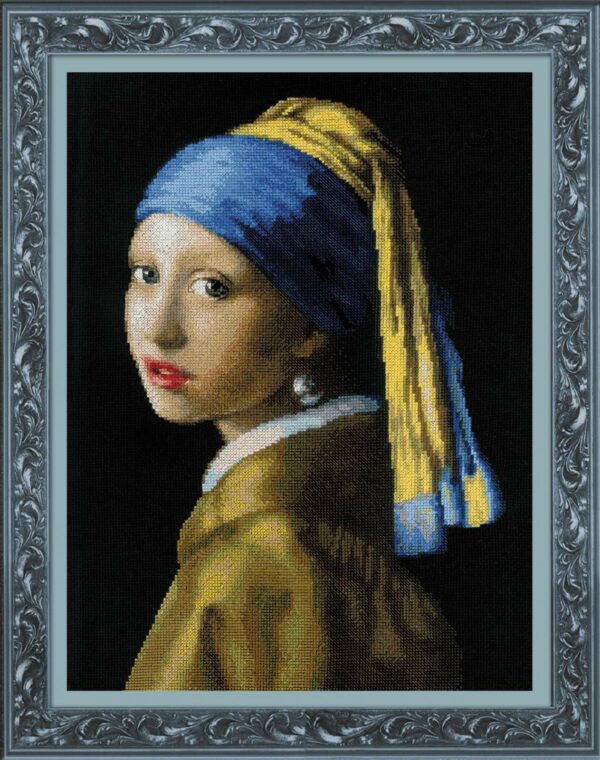 Girl with a Pearl Earring after J. Vermeer's Painting100/063 Riolis Cross Stitch Kit Premium