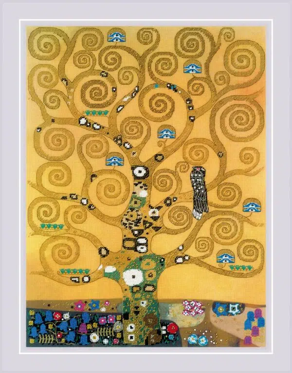 The Tree of Life after G. Klimt's Painting Riolis 0094PT Cross Stitch Kit