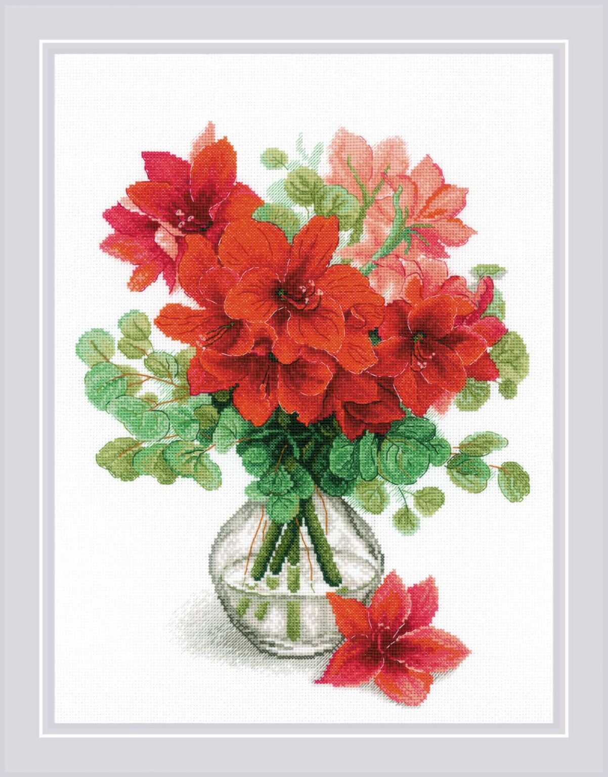 Riolis Amaryllis 2070 Cross Stitch Kit JK's Cross Stitch Supplies