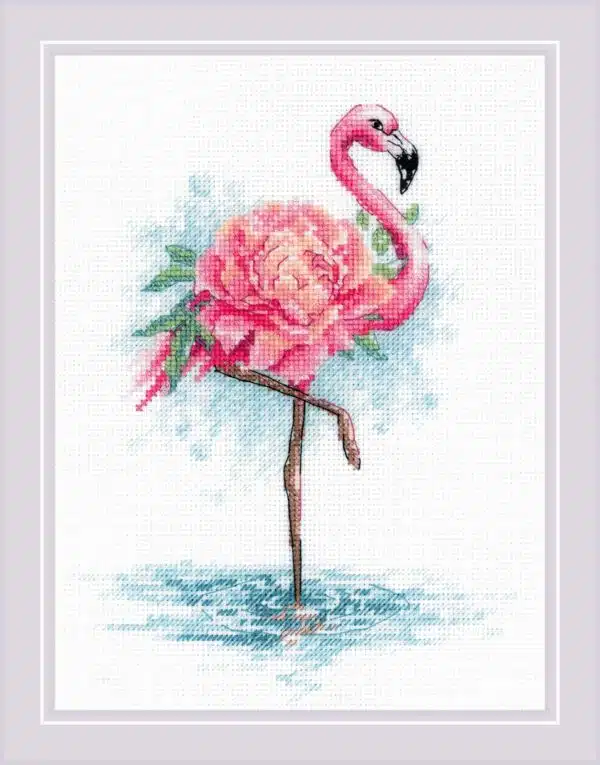 Riolis Blooming Flamingo 2117 Cross Stitch Kit