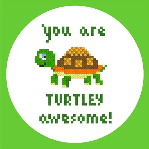 You are awesome (Kiokiz) Cross Stitch Chart Hard Copy