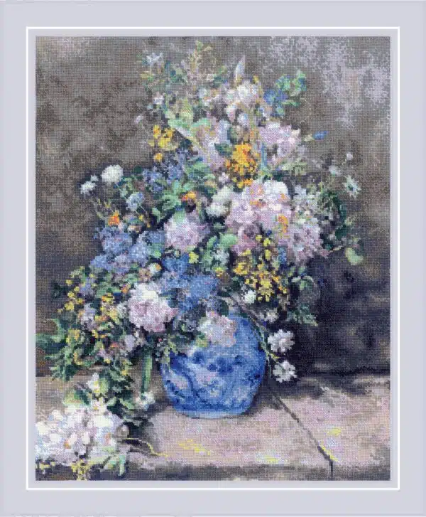 Riolis Spring Bouquet after P. A. Renoir's Painting 2137