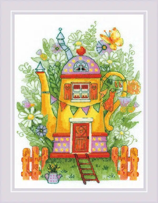 Riolis Tea House 2206 Cross Stitch Kit