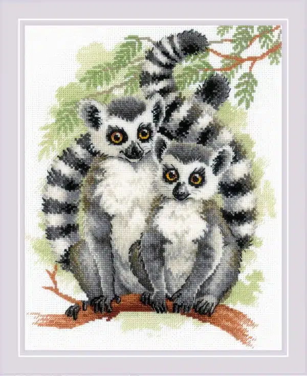 Riolis Lemurs 2196 Cross Stitch Kit