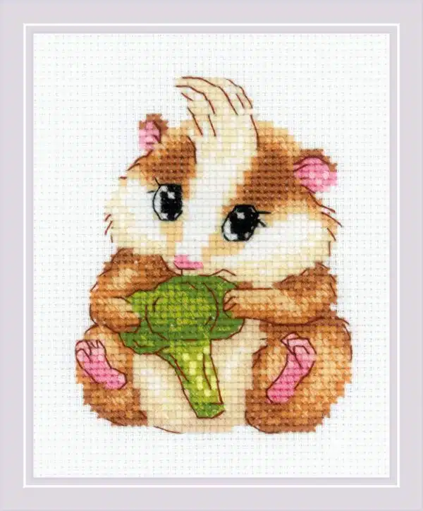 Riolis Cute Hamster 2185 Cross Stitch Kit