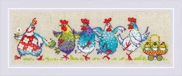 Riolis  Cluck-cluck?!!! 2266 Cross Stitch Kit