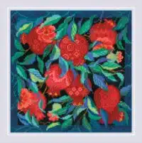 Riolis  Panel/Cushion Pomegranate Garden 2269 Cross Stitch Kit