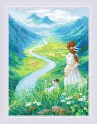 Riolis  Where does the river flow 2273 Cross Stitch Kit