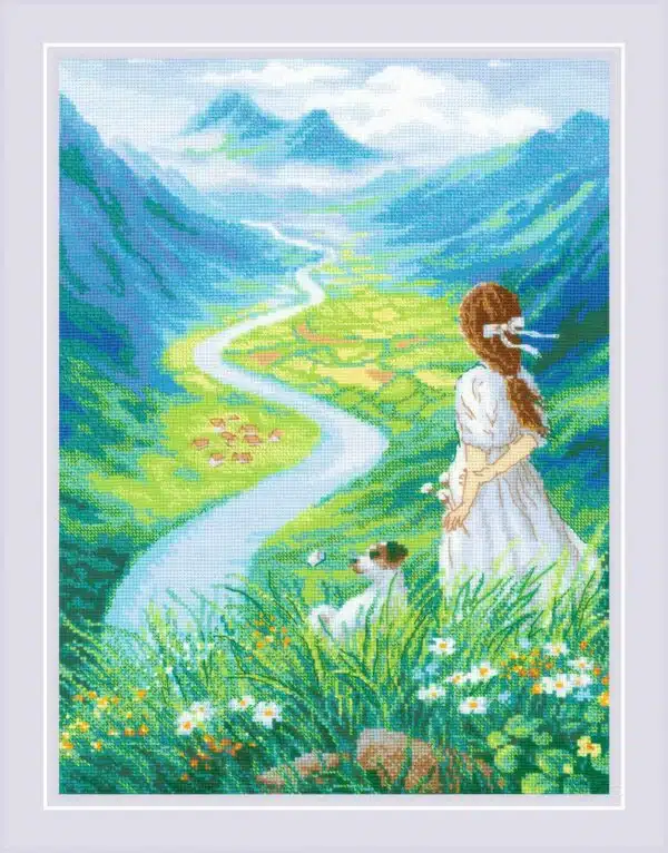 Riolis  Where does the river flow 2273 Cross Stitch Kit