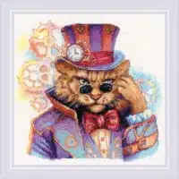Riolis Steampunk Cat 2278 Cross Stitch Kit