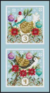 Shannon Christine Designs 2022 Christmas Club 2 Cross Stitch Chart Hard Copy