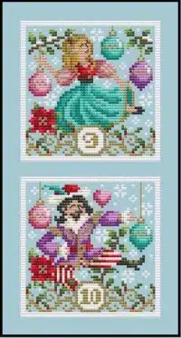 Shannon Christine Designs 2022 Christmas Club 5 Cross Stitch Chart Hard Copy