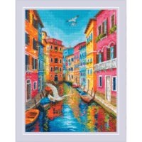Riolis 2327 Where the Sea Begins Cross Stitch Kit with Aida fabric