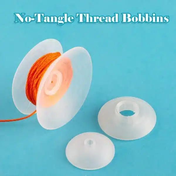 Hobbyworker No-Tangle Thread Bobbins (pack of 8) Medium Size