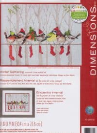 WINTER GATHERING Counted Cross Stitch Kit By Dimensions 08970 Cross Stitch Kit