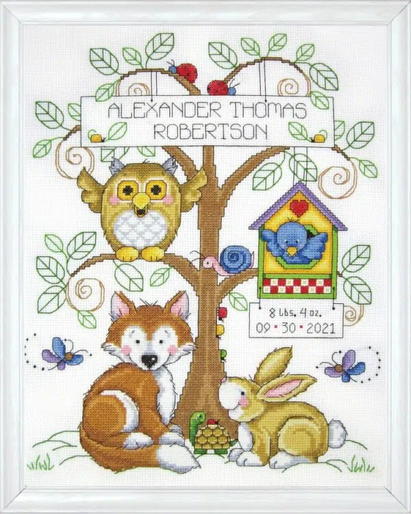 Design Works Baby's Forest Sampler 7107 Cross Stitch Kit