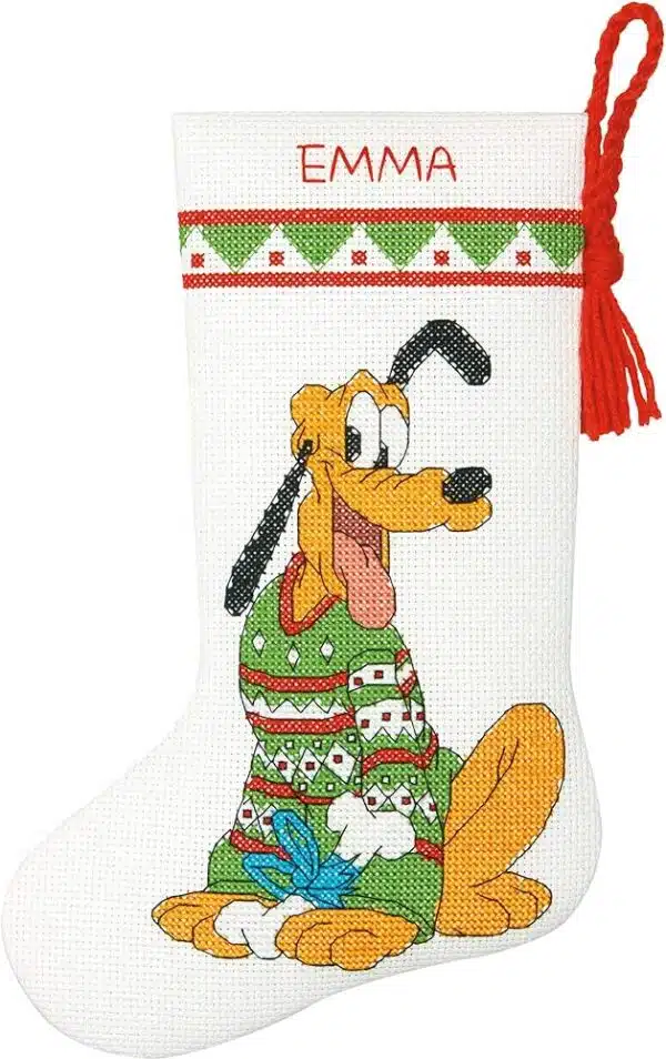 Pluto Stocking Cross Stitch Kit 08967 Cross Stitch Kit