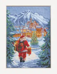 A1020 Magic Night Aine Cross Stitch Kit with Aida fabric