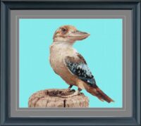 Designs on Request Blue Winged Kookaburra 1 Cross Stitch Chart Hard Copy