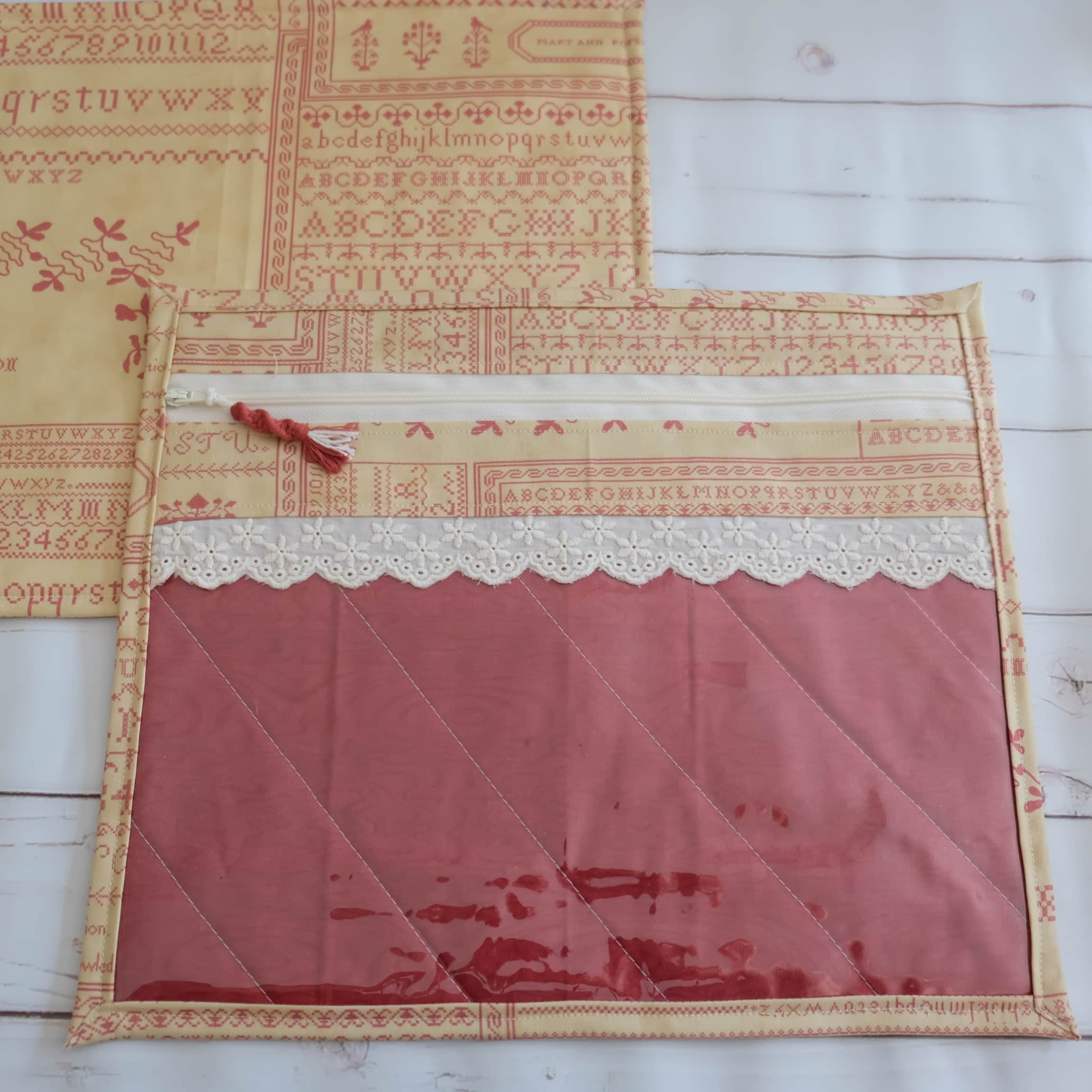 Frog and Tink Project Bag 13 inch x 11 inch Design 11 JK's Cross