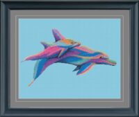 Designs on Request Dolphins 1 Cross Stitch Chart Hard Copy