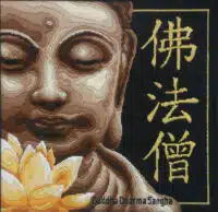 Country Threads BUDDHA Longstitch Kit FLS-4015 40cm x 40cm