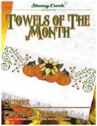 Stoney Creek Collection - Towels Of The Month - October Pumpkins and Sunflower