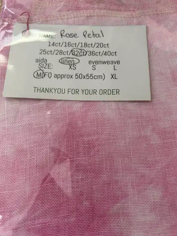 Paddock Lane Designs 32ct Linen Rose Petal